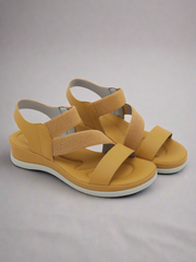 Siketu | Carmela Cushioned Footbed Sandal - Mustard