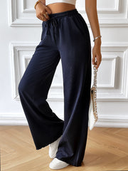 On the Coast Relaxed Pocketed Pants - Navy