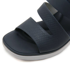 Siketu | Rica Cushioned Wedge Slides - Navy