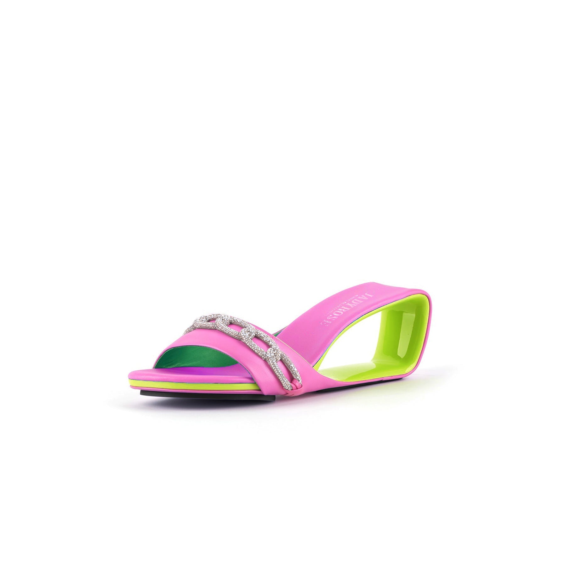 Jady Rose | Summer Somewhere Embellished Heel Slides - Pink