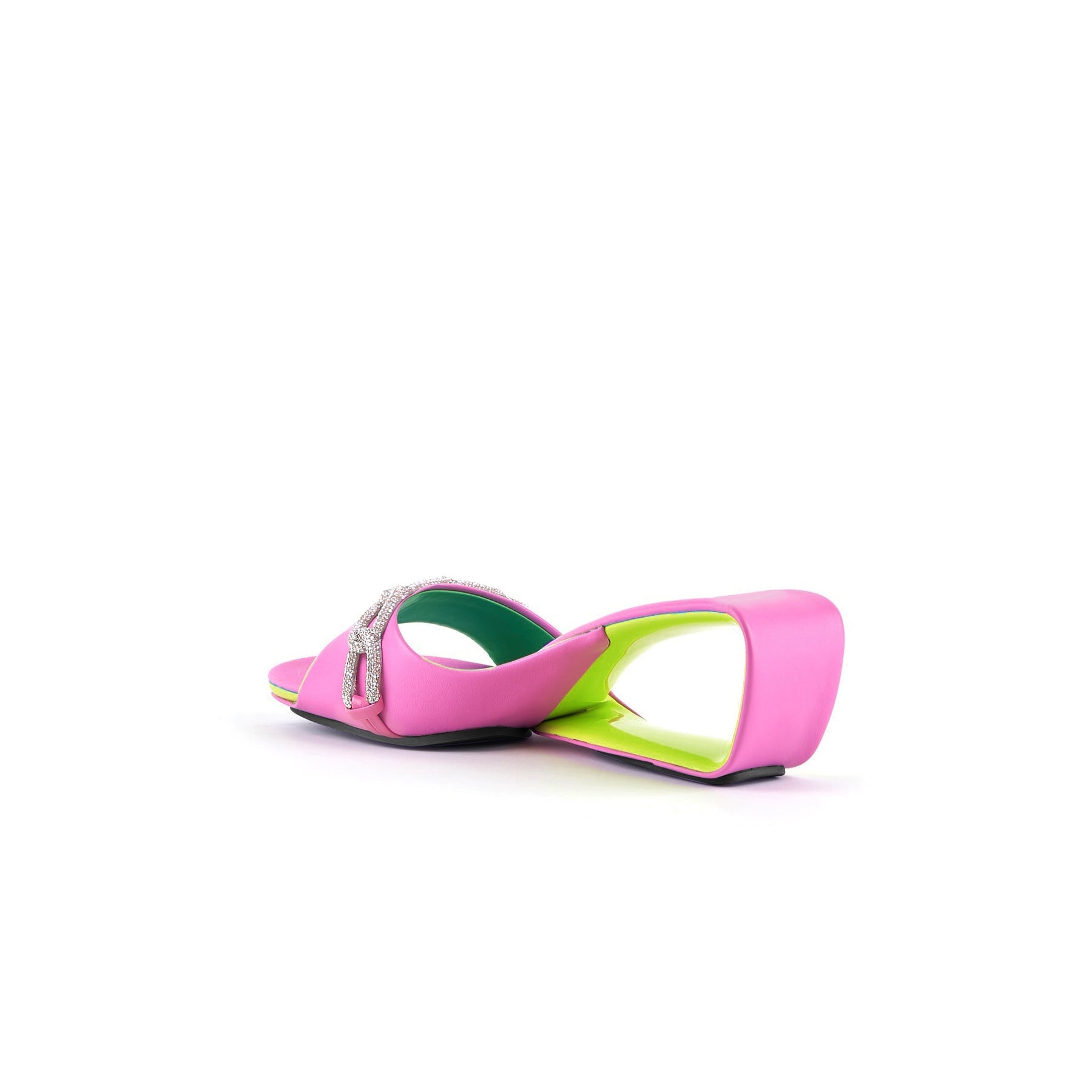 Jady Rose | Summer Somewhere Embellished Heel Slides - Pink