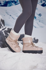 Frozen Princess | Moon Walker Water-Repellent Snow Boot - Neutral