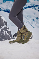 Frozen Princess | Alaska Camo Princess Water-Repellent Snow Boot - Olive