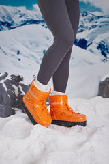 Frozen Princess | Moon Walker Water-Repellent Snow Boot - Orange