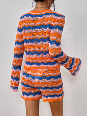 Cali Knit Crochet Matching Set - Orange