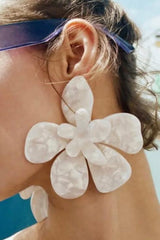 Oversized Acrylic Flower Earrings