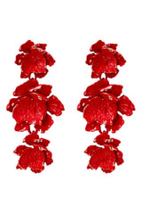 Phyllis Varnish Flower Earrings