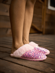 SMAIBULUN Ugg | Cozy Day Glam Sequins Slipper - Pink