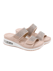 Siketu | Rhinestone Embellished Footbed Sandal