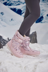 Frozen Princess | Alaska Camo Princess Water-Repellent Snow Boot - Pink