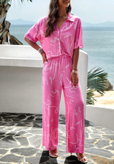 Beach Vacation Matching Set - Pink