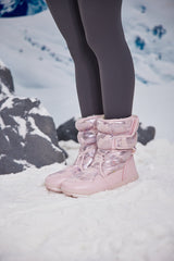 Frozen Princess | Alaska Camo Princess Water-Repellent Snow Boot - Pink