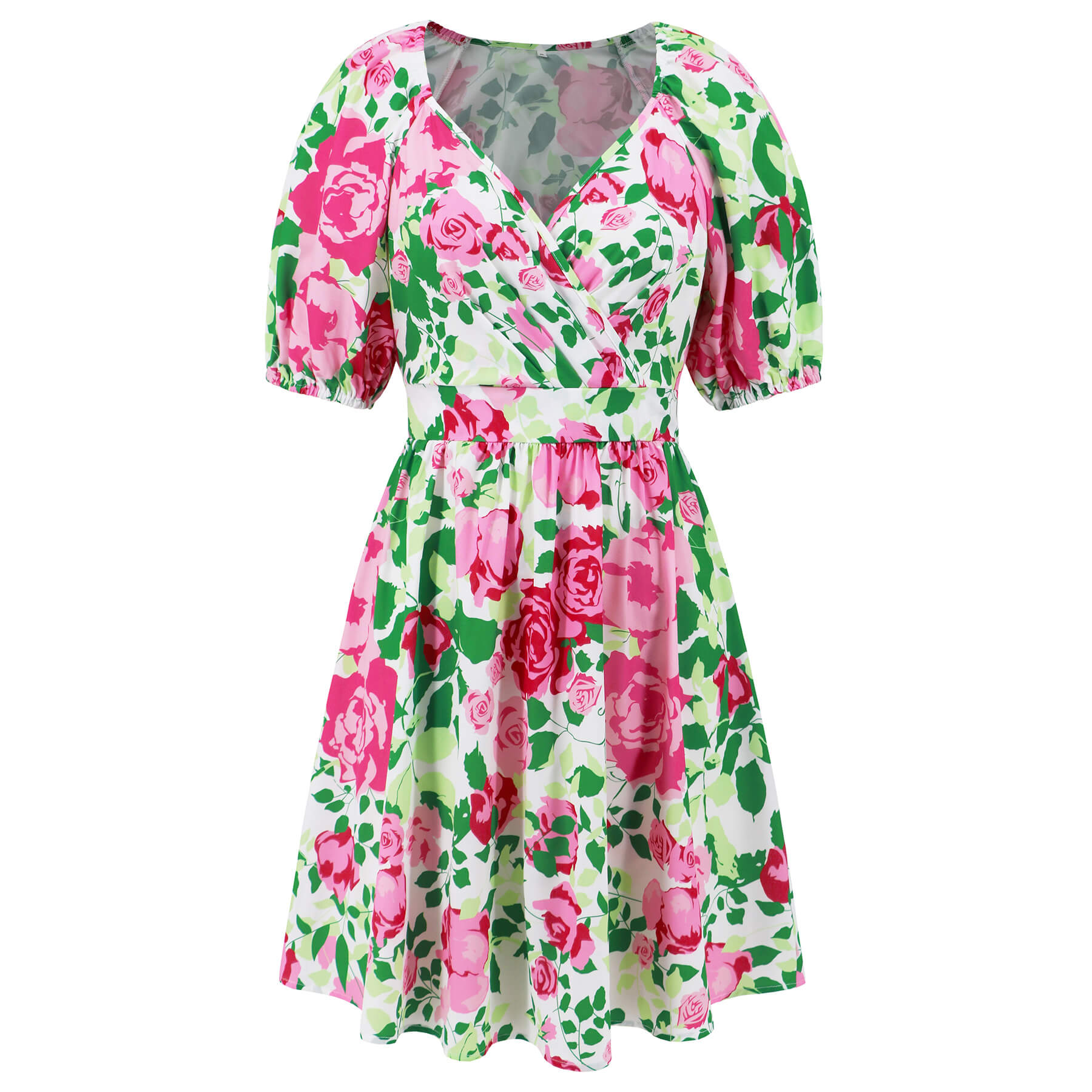 Ellerie Floral Wrap Mini Dress - Pink