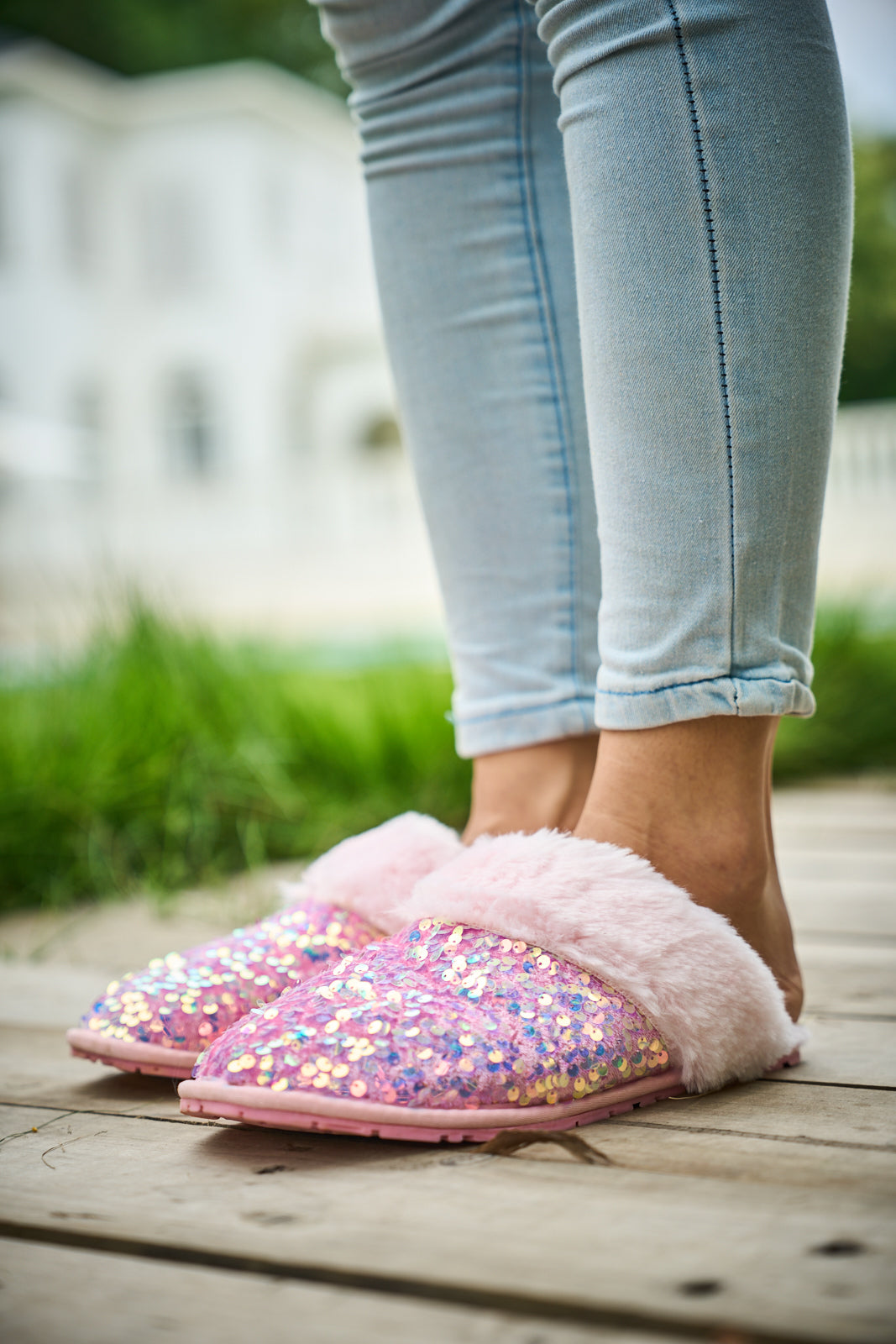 SMAIBULUN Ugg | Cozy Day Glam Sequins Slipper - Pink