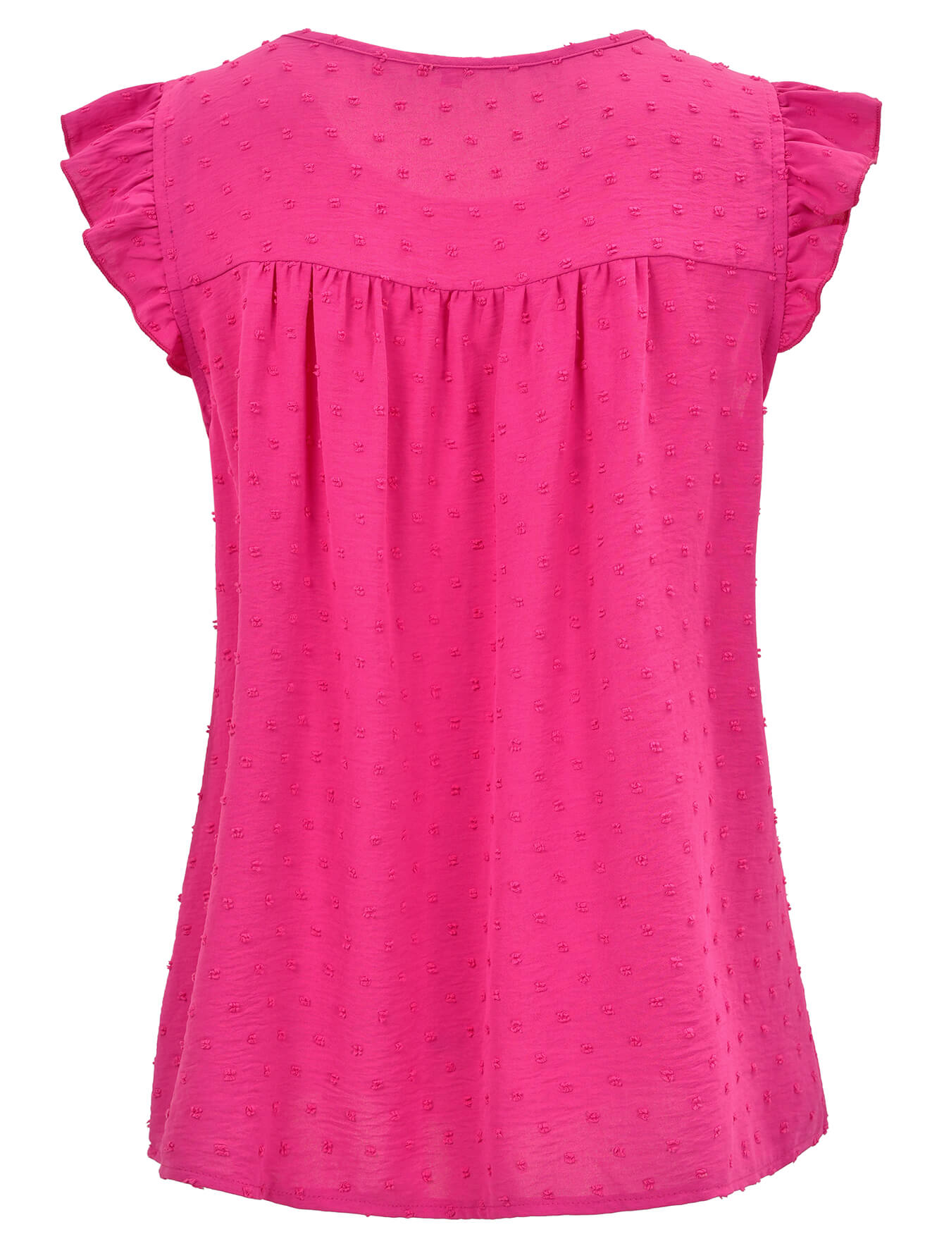 Meredith Short Ruffle Sleeve Top - Pink