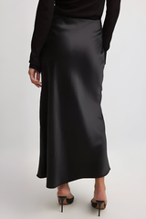 Alexandra Satin Midi Skirt