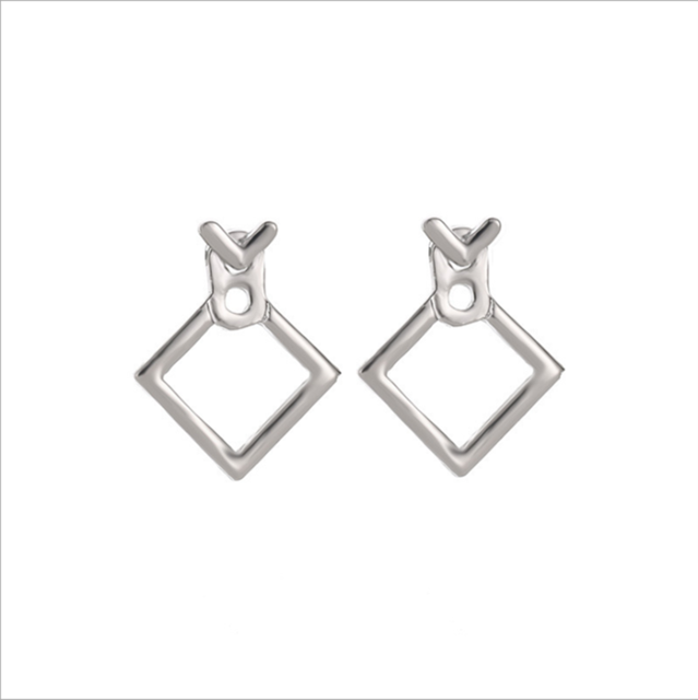 Trendy Cute Nickel Free  Square Stud Earrings