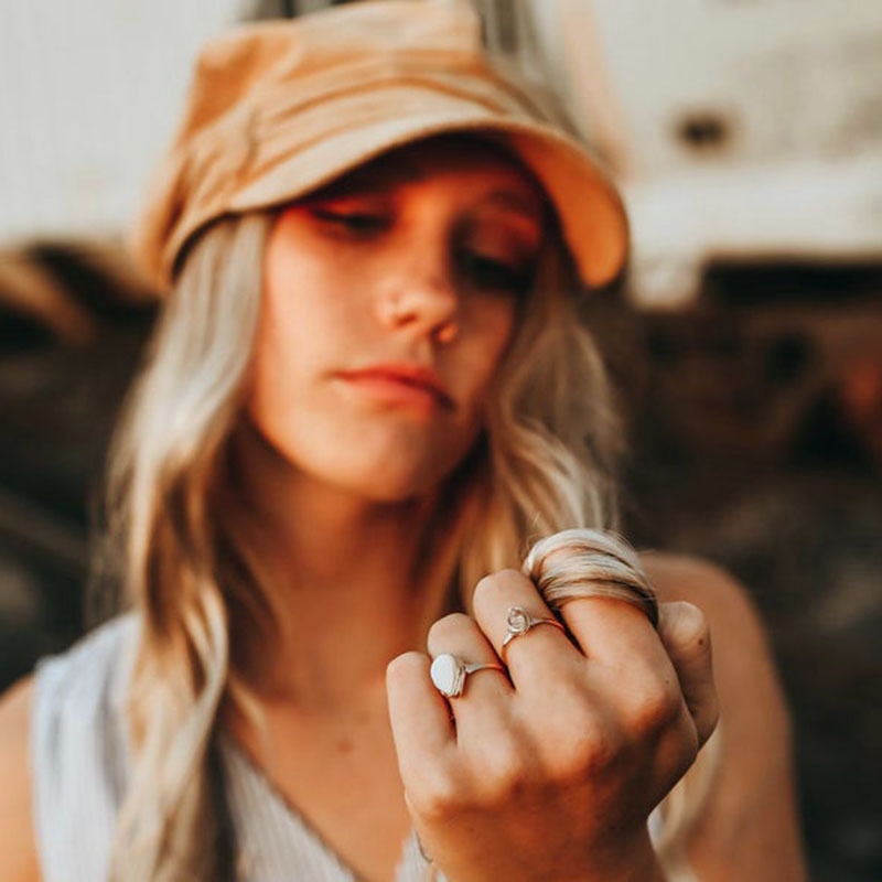 Gilded Rock Ring