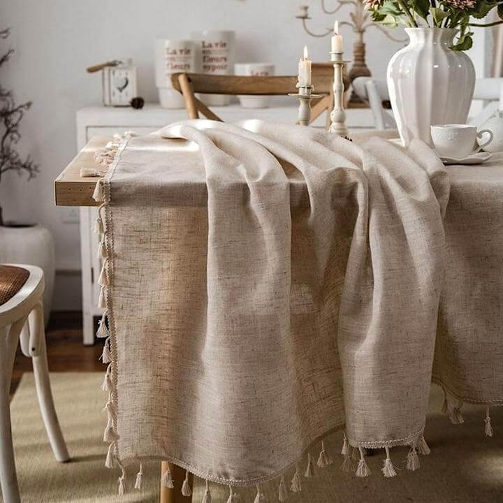 Natural Linen Tablecloth