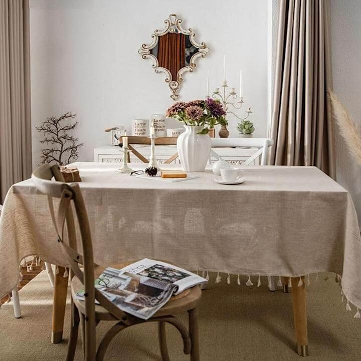 Natural Linen Tablecloth