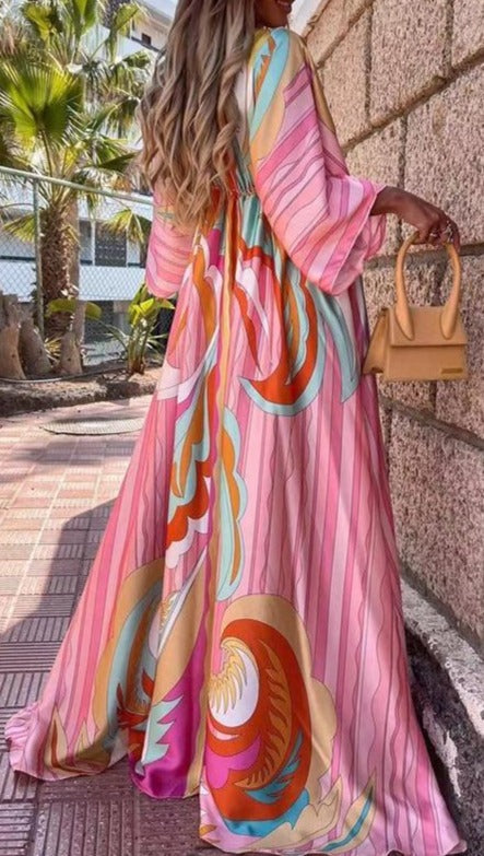 Puchi Palms Maxi Dress