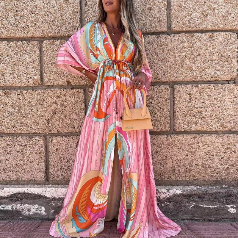 Puchi Palms Maxi Dress