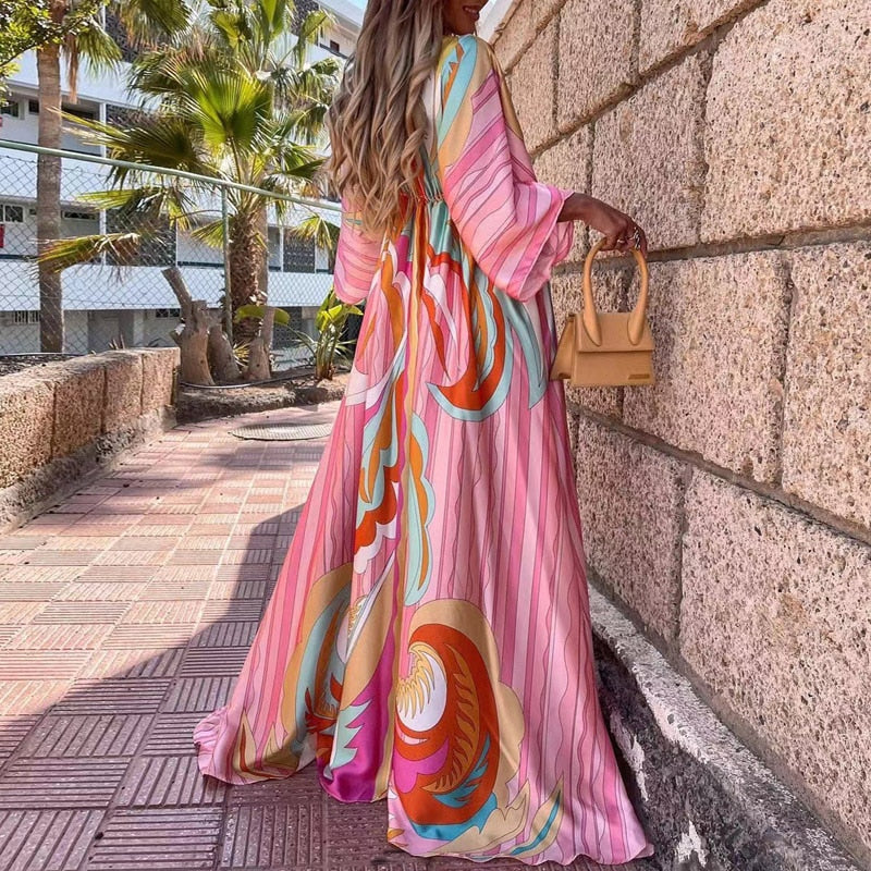 Puchi Palms Maxi Dress