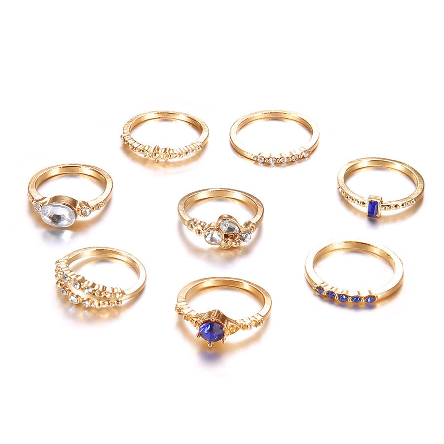 Cobalt Colors Ring Set