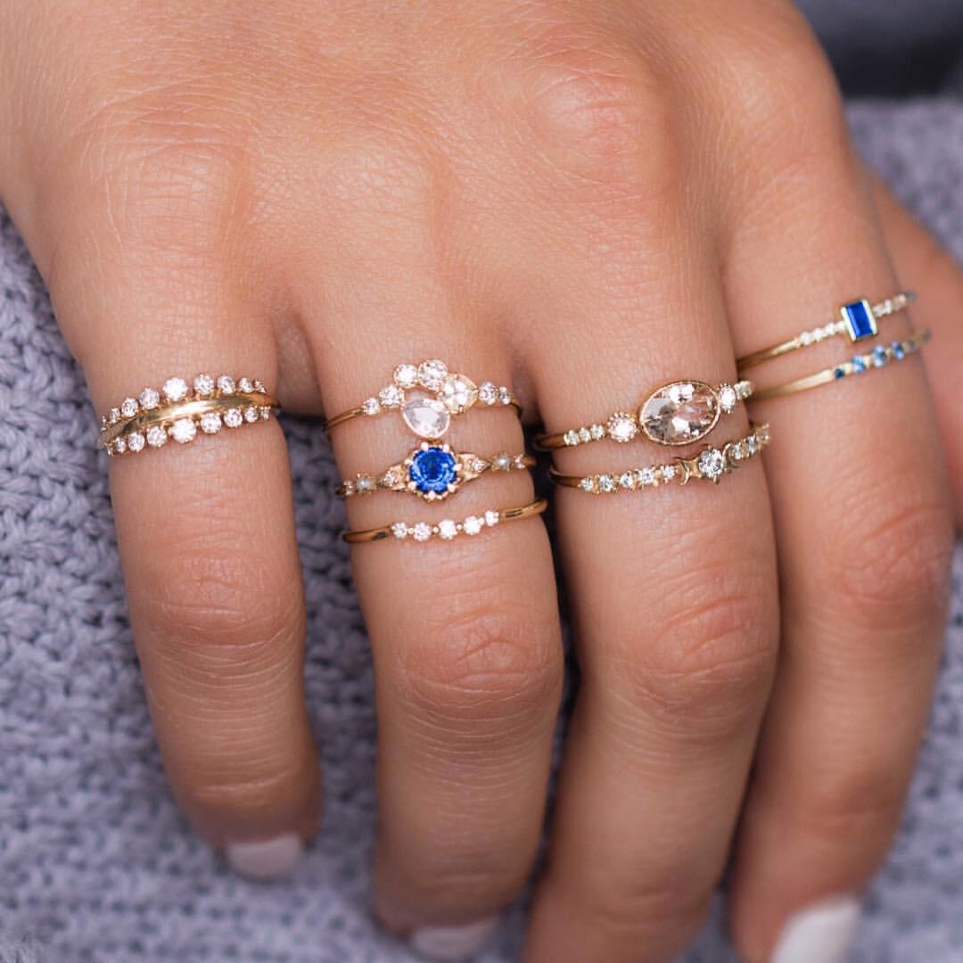 Cobalt Colors Ring Set