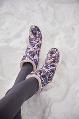 Frozen Princess | Alaska Camo Princess Water-Repellent Snow Boot - Purple