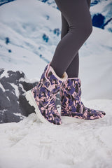 Frozen Princess | Alaska Camo Princess Water-Repellent Snow Boot - Purple