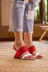 Jady Rose | Billie Maze Imprinted Heel - Red