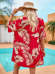 Summer Obsession Tropical Print Matching Set - Red