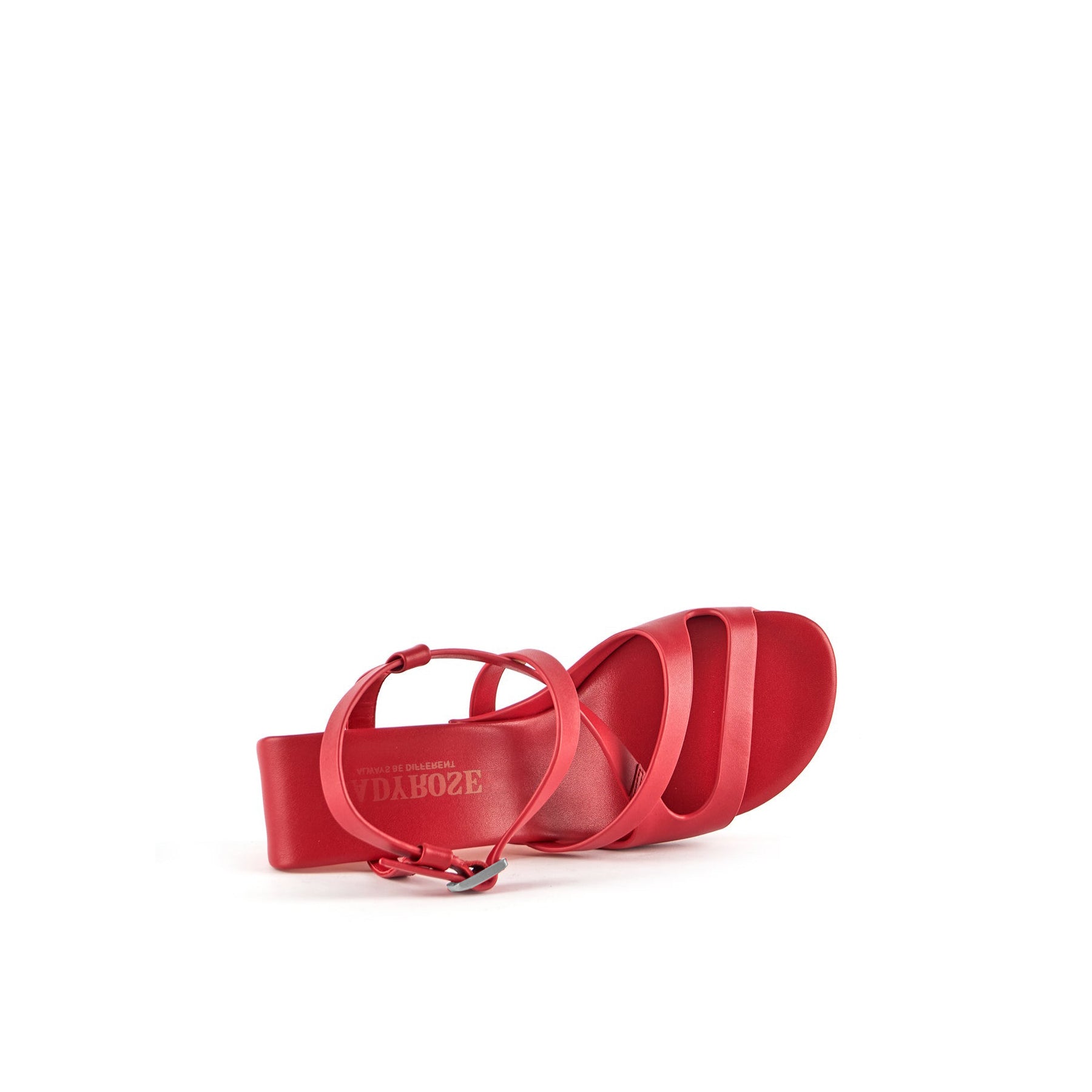 Jady Rose | Harbor Doll Leather Strappy Heels - Red