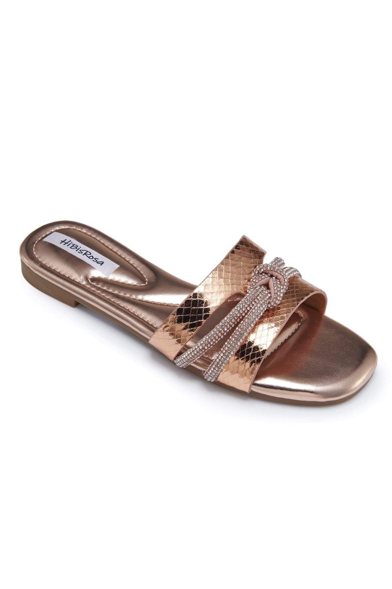 Renee Rhinestone Knot Sandals