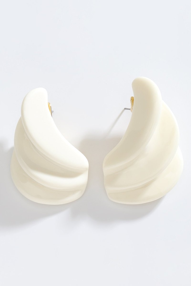 Resin Shell-shaped Earrings