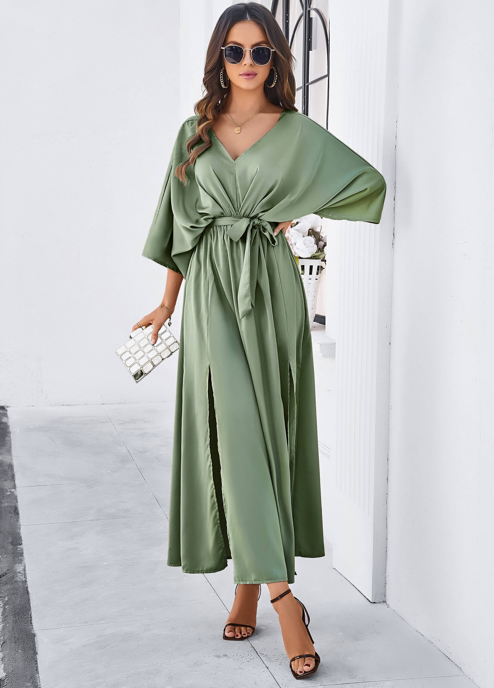 Coast Away Kimono Maxi Dress