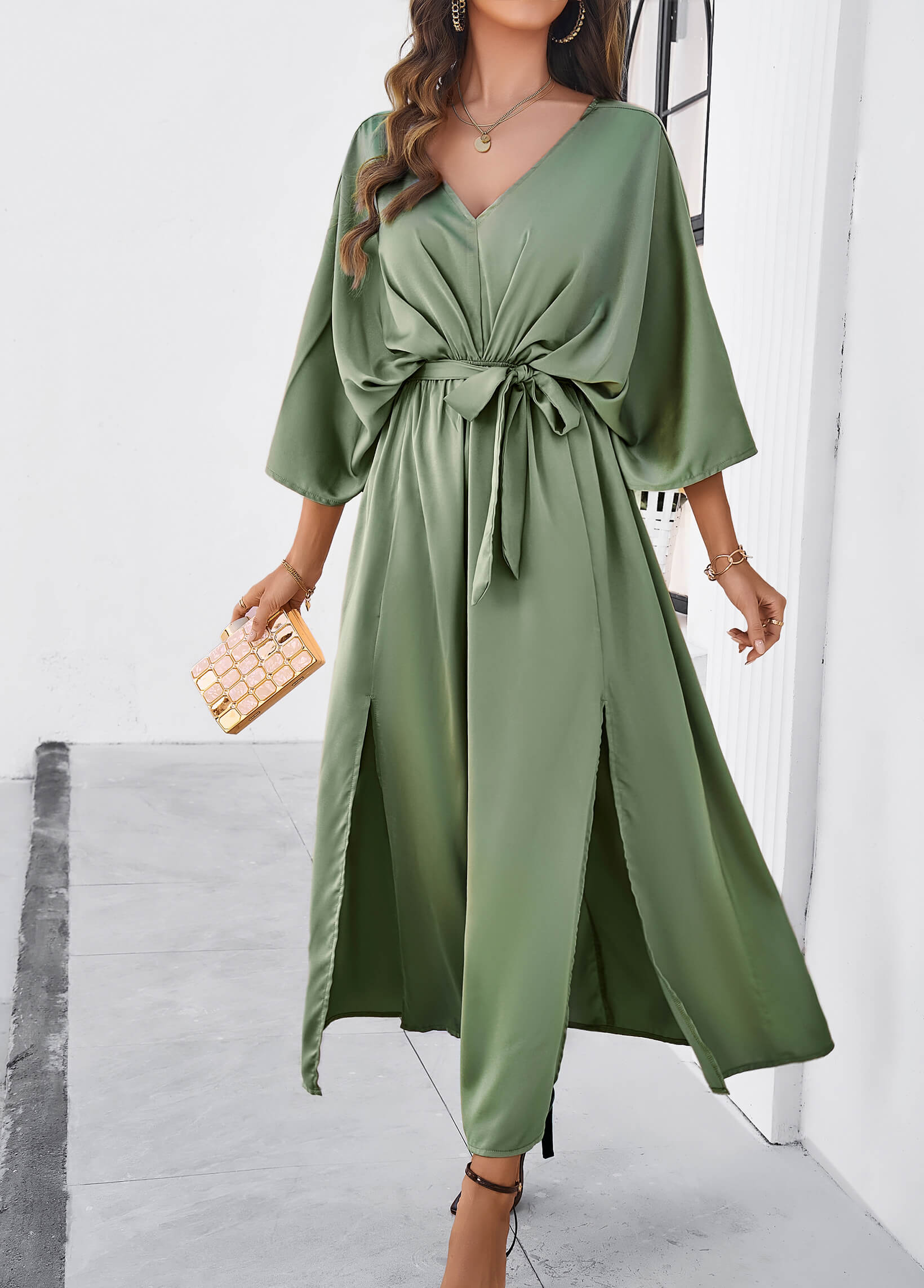 Coast Away Kimono Maxi Dress