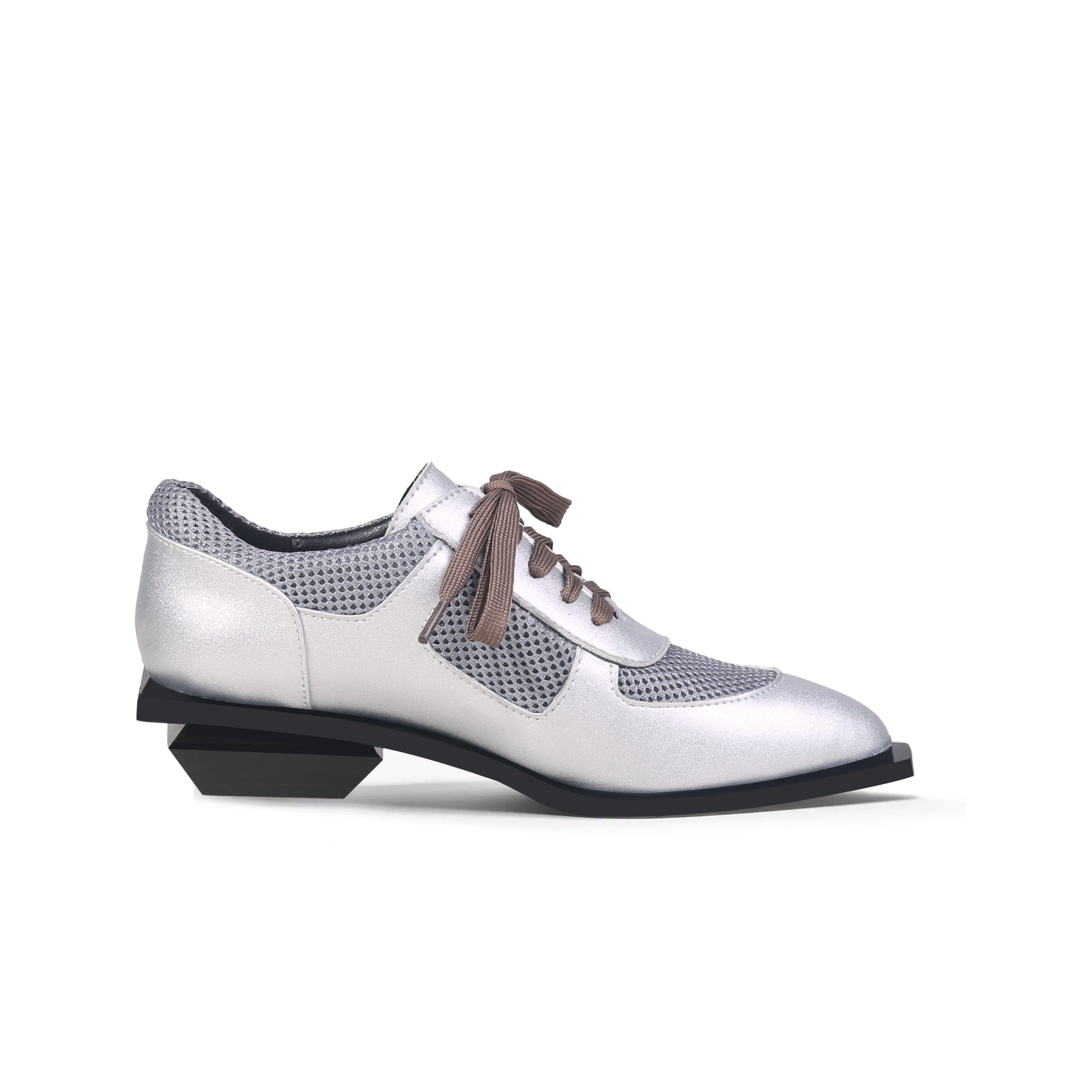 Jady Rose | Mercedes Leather Women Oxford - Silver