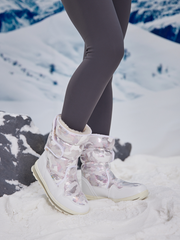 Frozen Princess | Alaska Camo Princess Water-Repellent Snow Boot - Silver