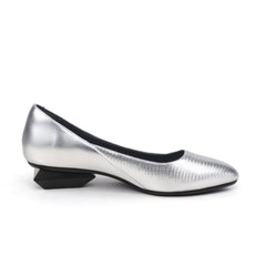 Jady Rose | Wanda Leather Pump - Silver