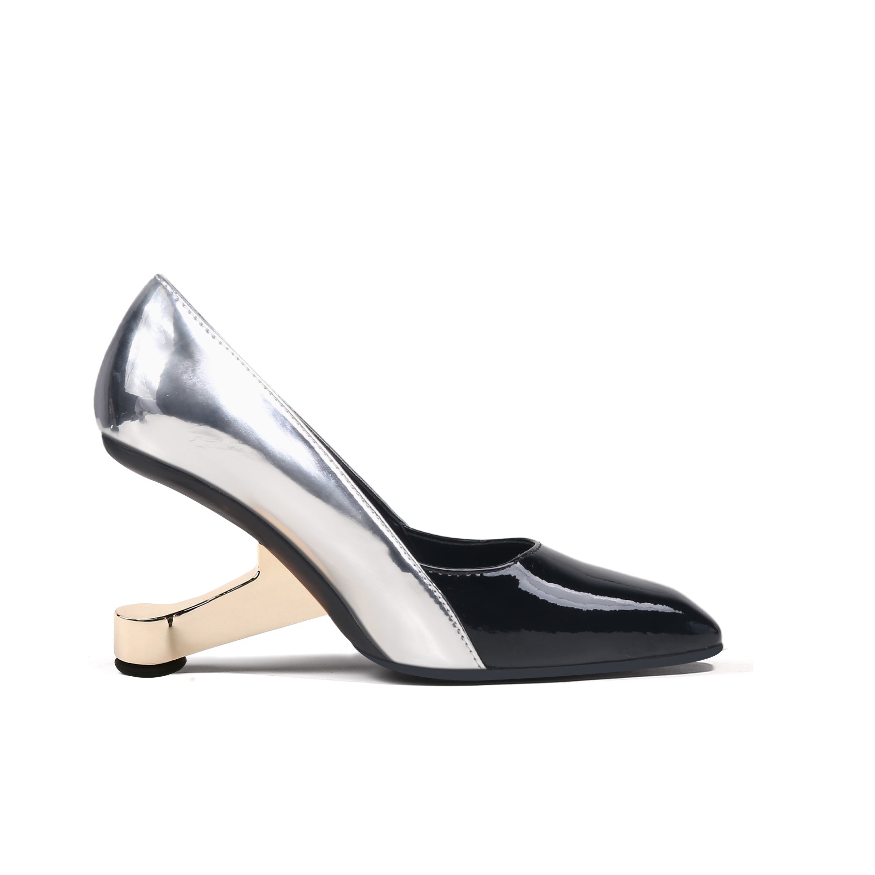 Jady Rose | Isadora Leather Stilettos - Silver