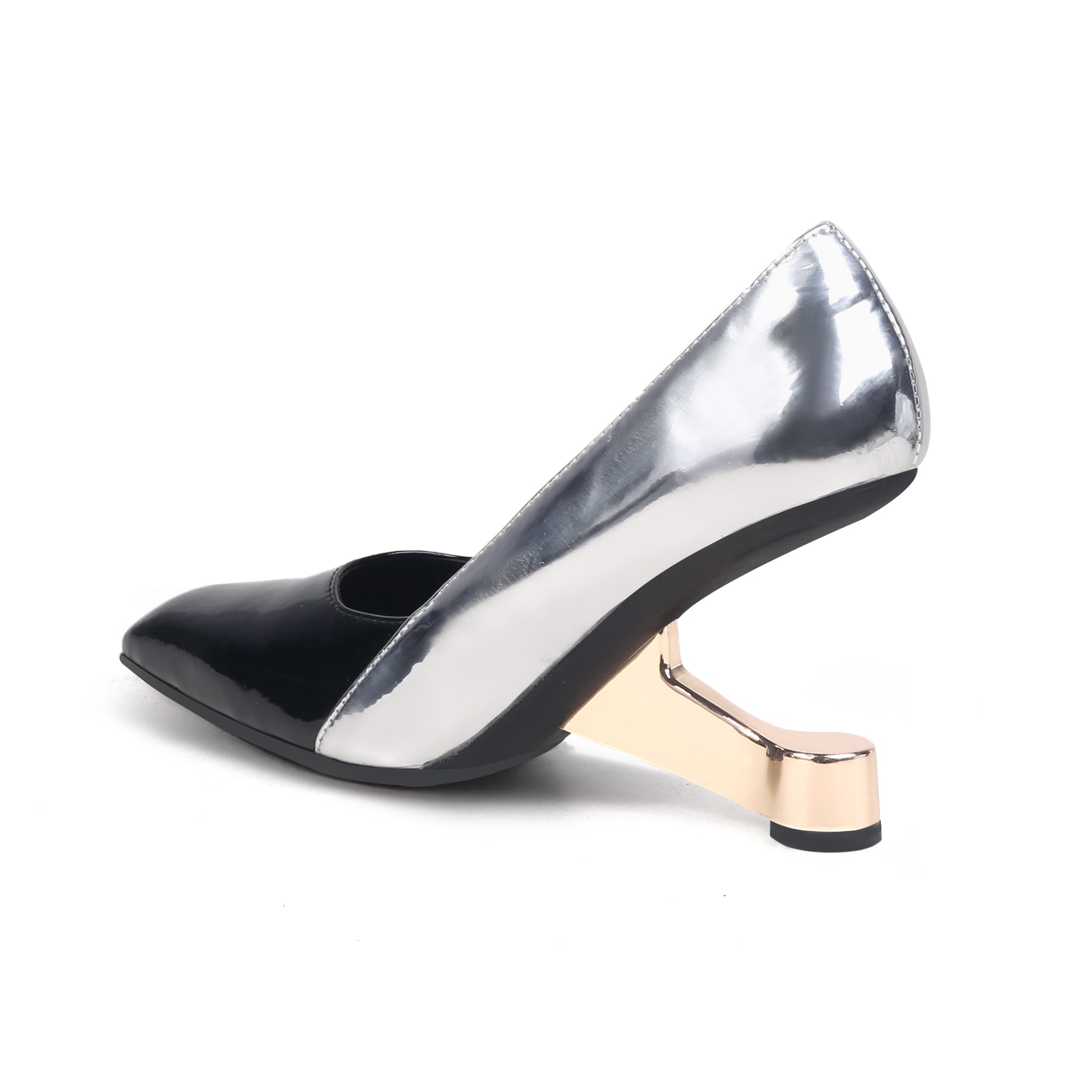 Jady Rose | Isadora Leather Stilettos - Silver