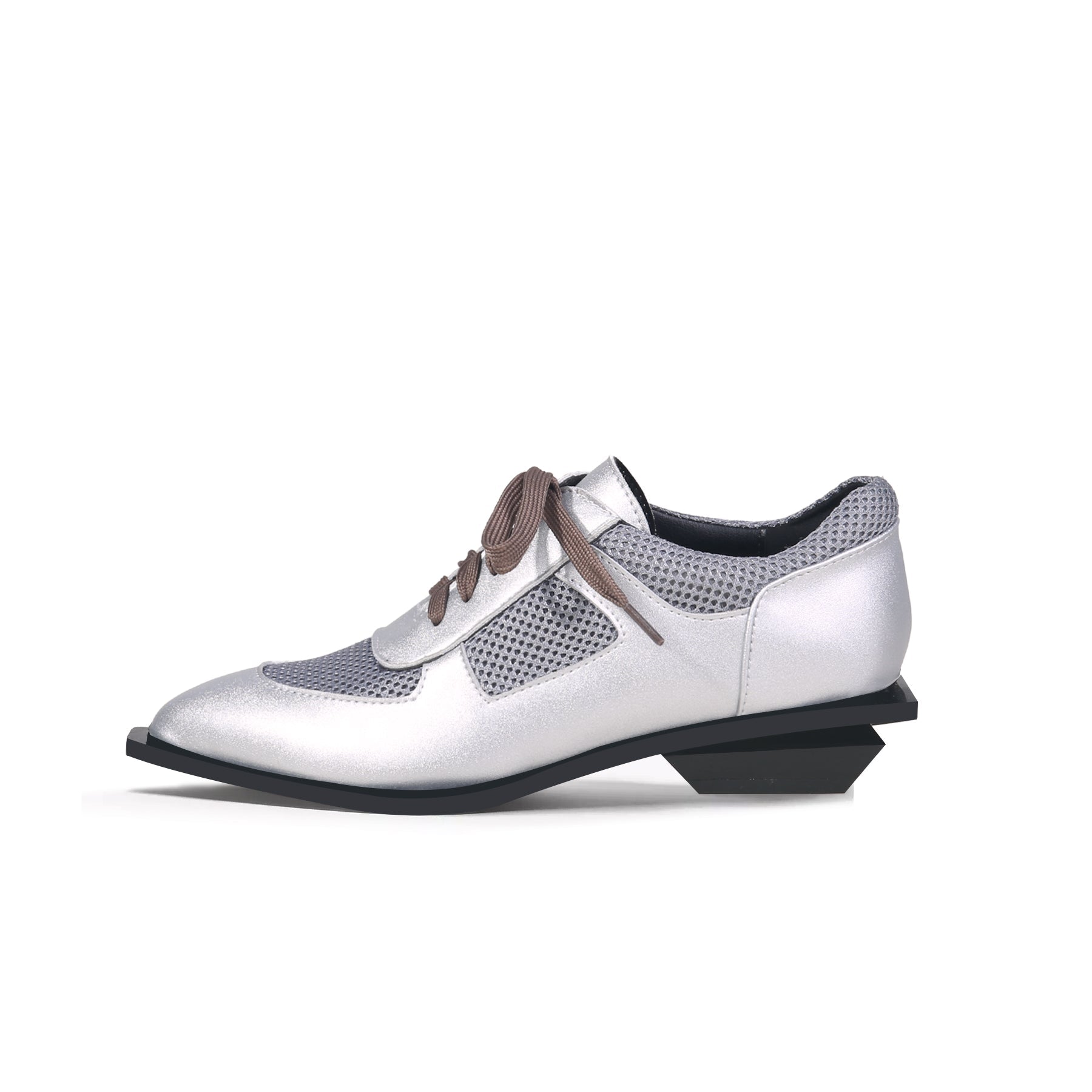 Jady Rose | Mercedes Leather Women Oxford - Silver