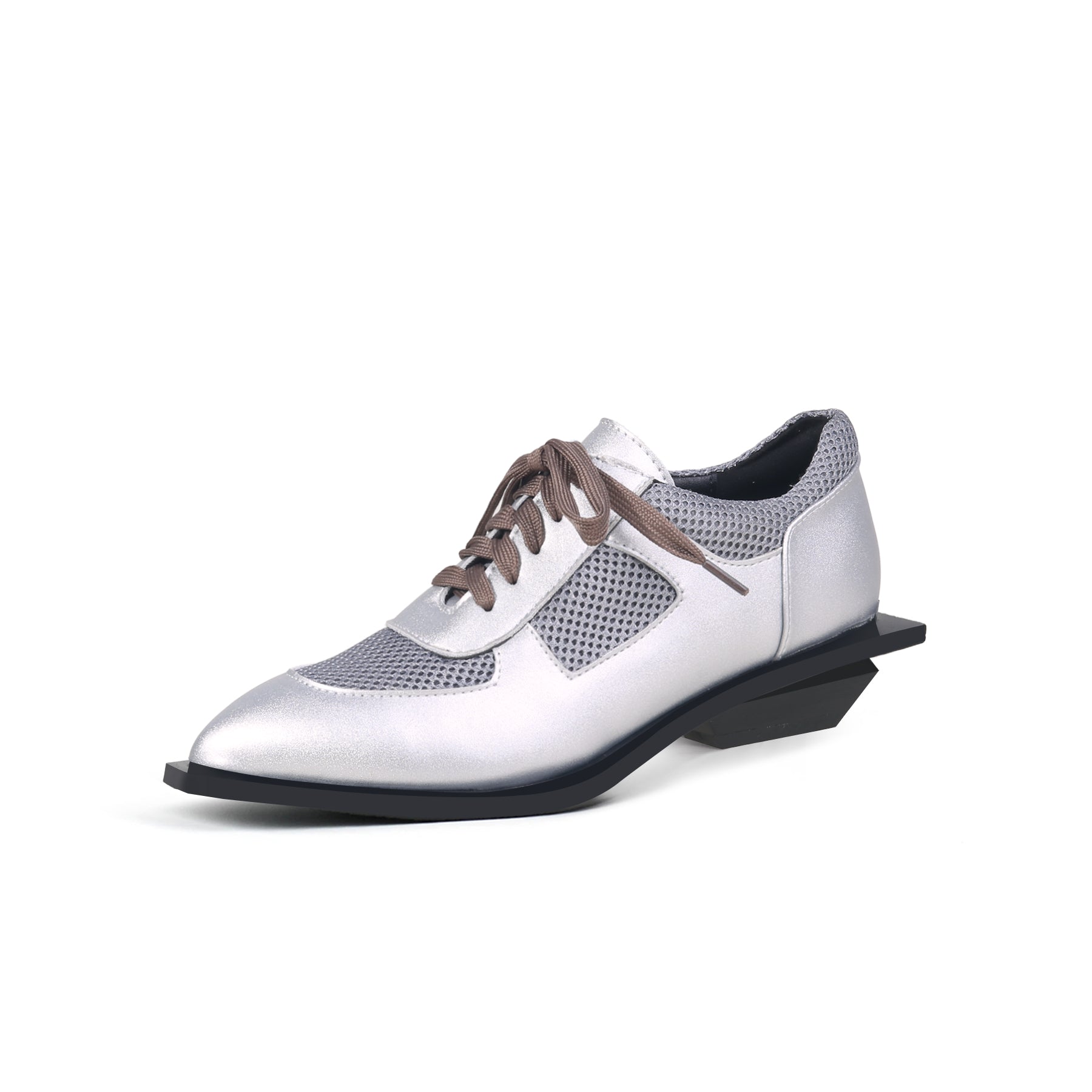 Jady Rose | Mercedes Leather Women Oxford - Silver