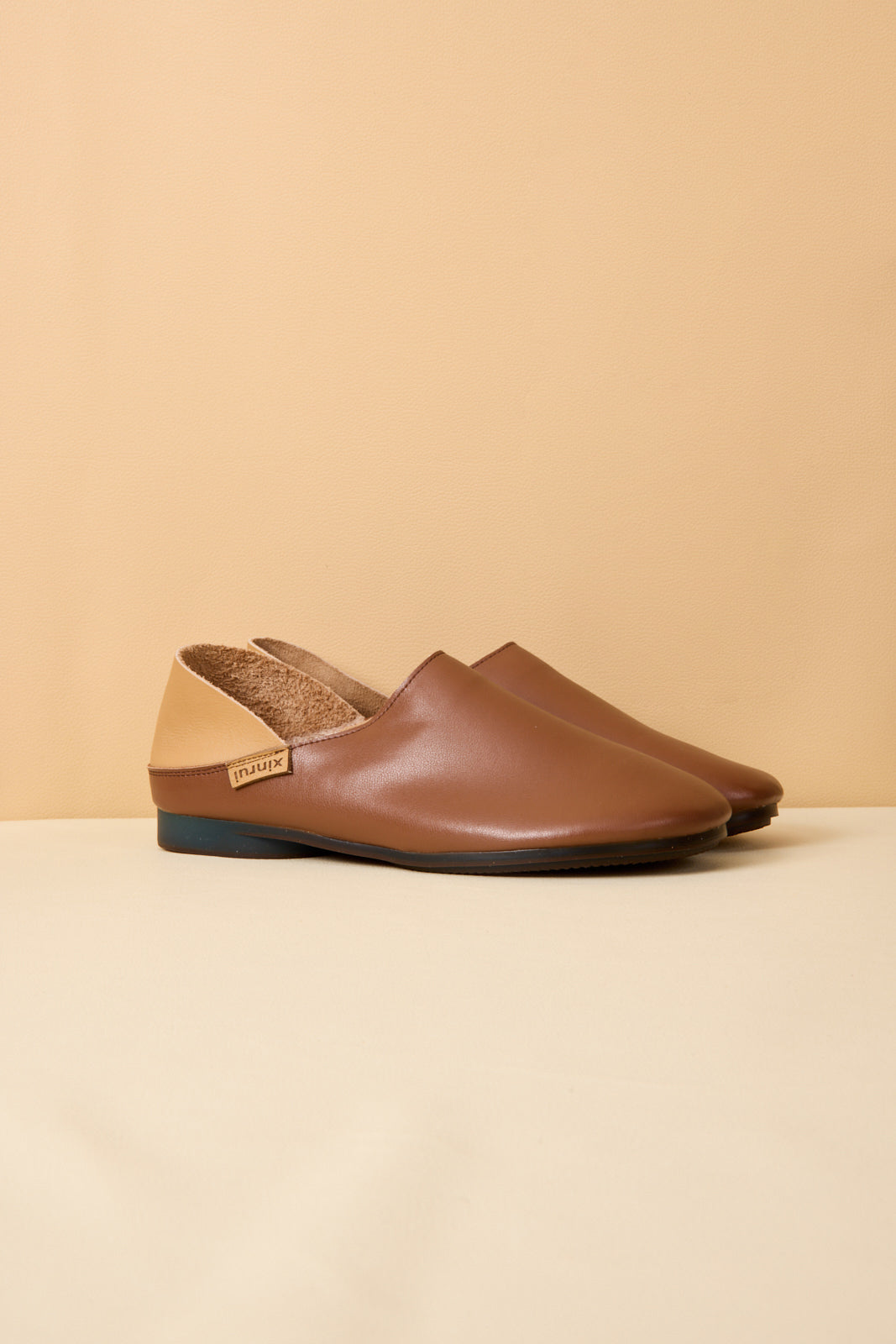 Rumour Has It | Livia Leather Flats - Tan