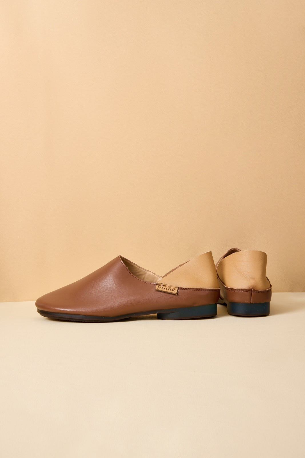 Rumour Has It | Livia Leather Flats - Tan