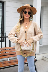 Warm Thoughts Button Down Cardigan - Taupe