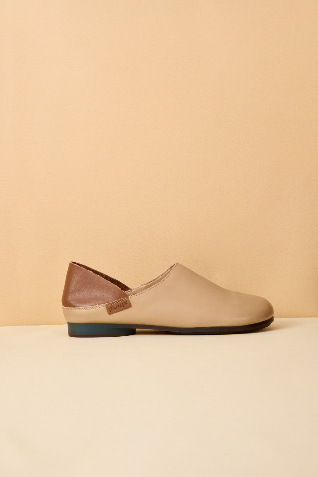 Rumour Has It | Livia Leather Flats - Taupe