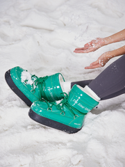 Frozen Princess | Moon Walker Water-Repellent Snow Boot - Turquoise